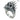 Crown Skull Ring: 925 Sterling Silver