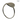 Hammered round concave ring