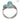 3 x Larimar stones ring