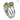 3 x Peridot stones rings