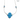 Hamsa necklace: Large Synthetic Opal