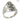 3 x Peridot stones rings